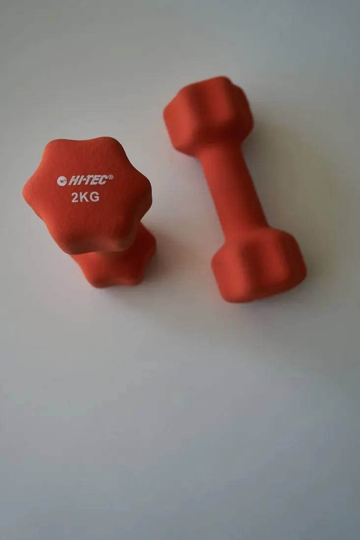 Pair of small fitness dumbbells
